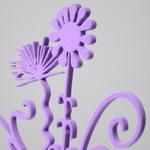 Kenny Scharf FLORES (PURPLE) Sculpture